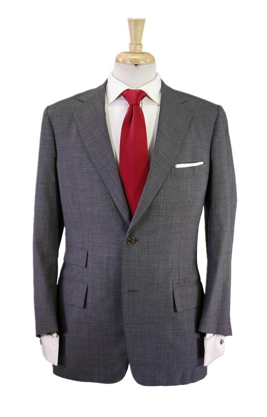 Brooks Brothers Vintage 1974 Gray Tic Woven 2-Btn Wool Blazer Jacket 38R